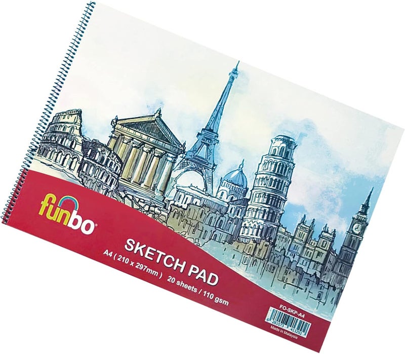 FUNBO SKETCH PAD A4 , FO-SKP-A4- Pack Of 05 - Image 2